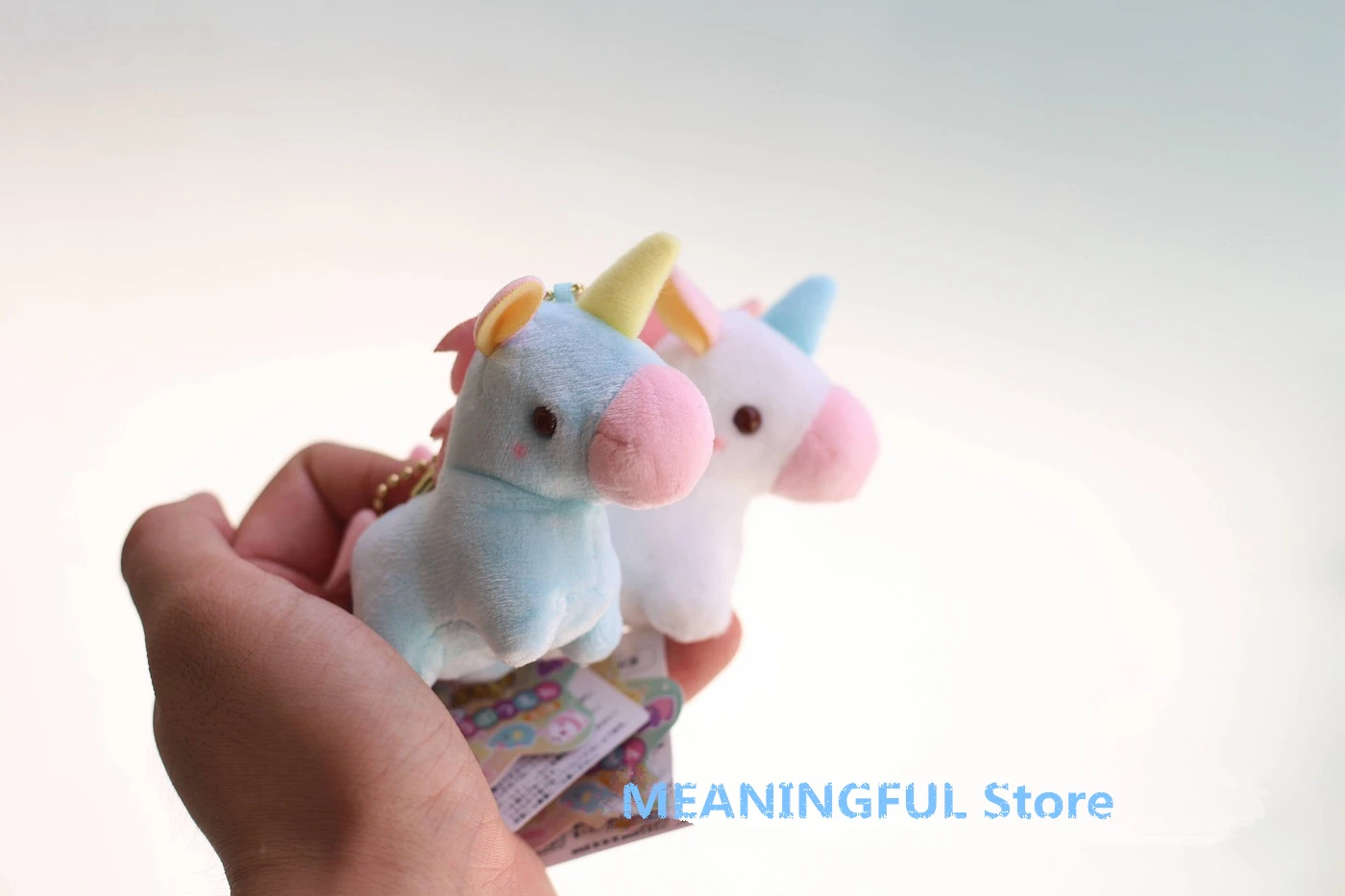 Kawaii 9 см приблизительно 6 цветов Милый Плюшевый единорог плюшевый брелок для ключей куклы Животные дорогие дети день рождения