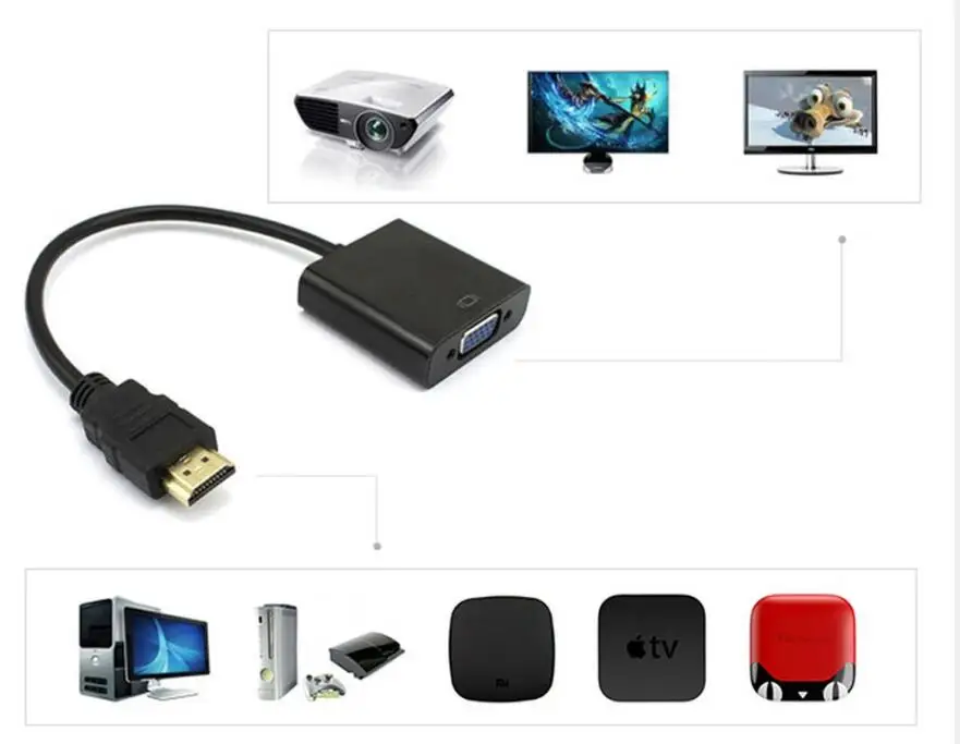 Аудиокабель HDMI VGA для Xbox 360 PS3 PC360 300 шт./лот|cable hdmi|cable hdmi to vgacable video |