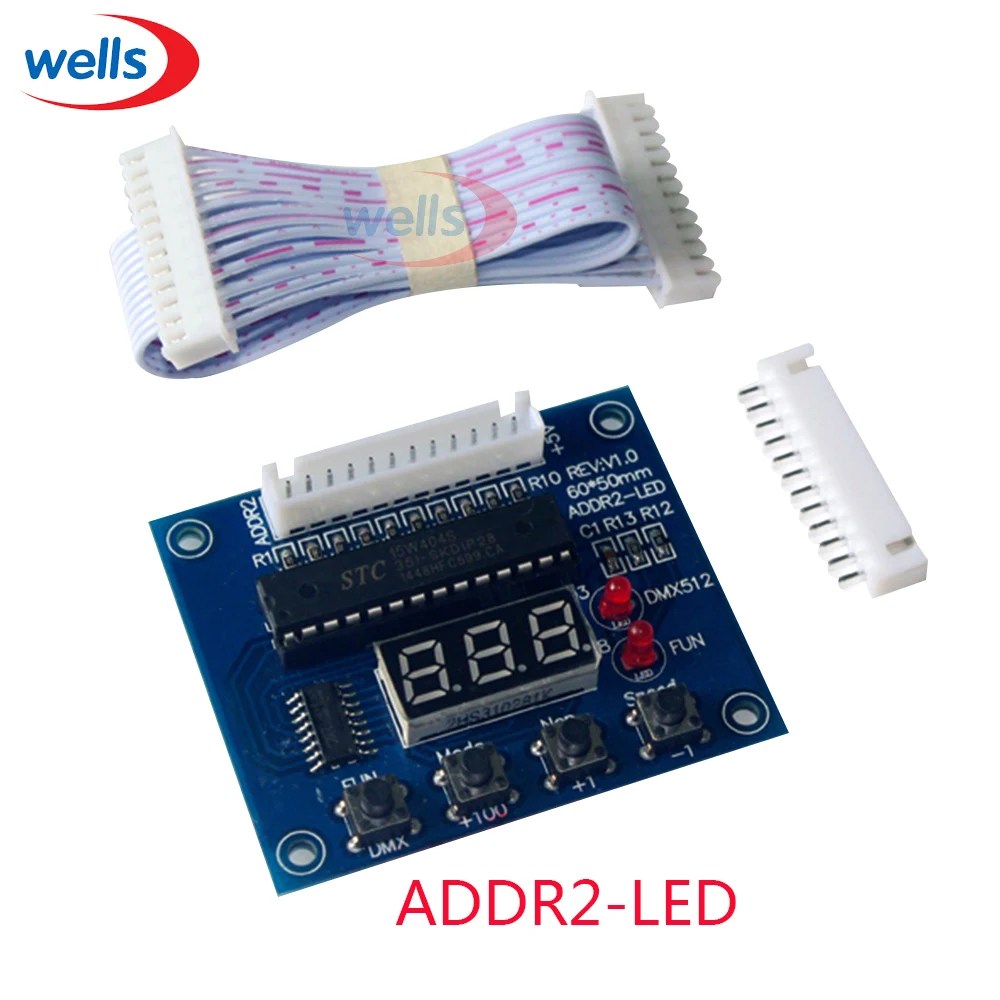 digital display DMX512 to ADDR2 12pin wire DMX512 DECODER accessories