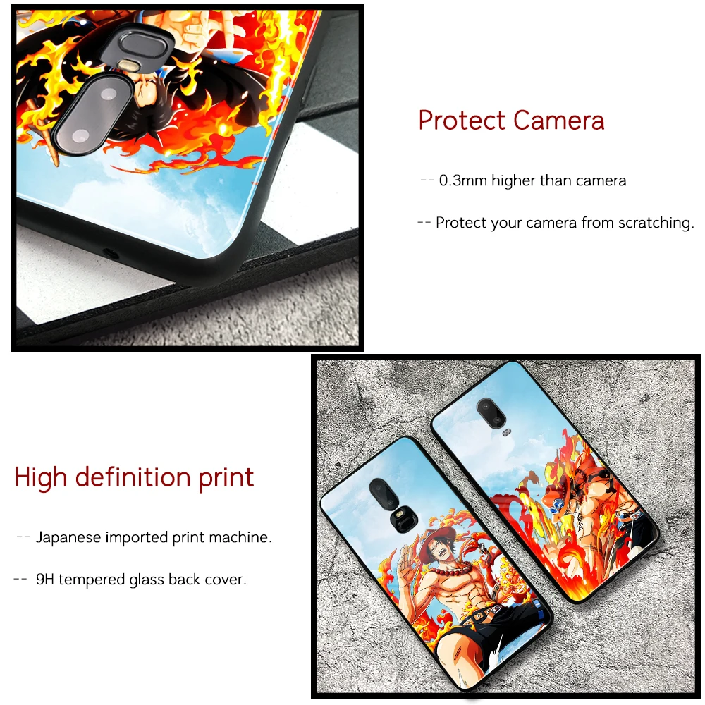 Модный чехол для Oneplus 5 T стеклянная задняя крышка цельный ace 7 pro 1 + 6 6t | Мобильные