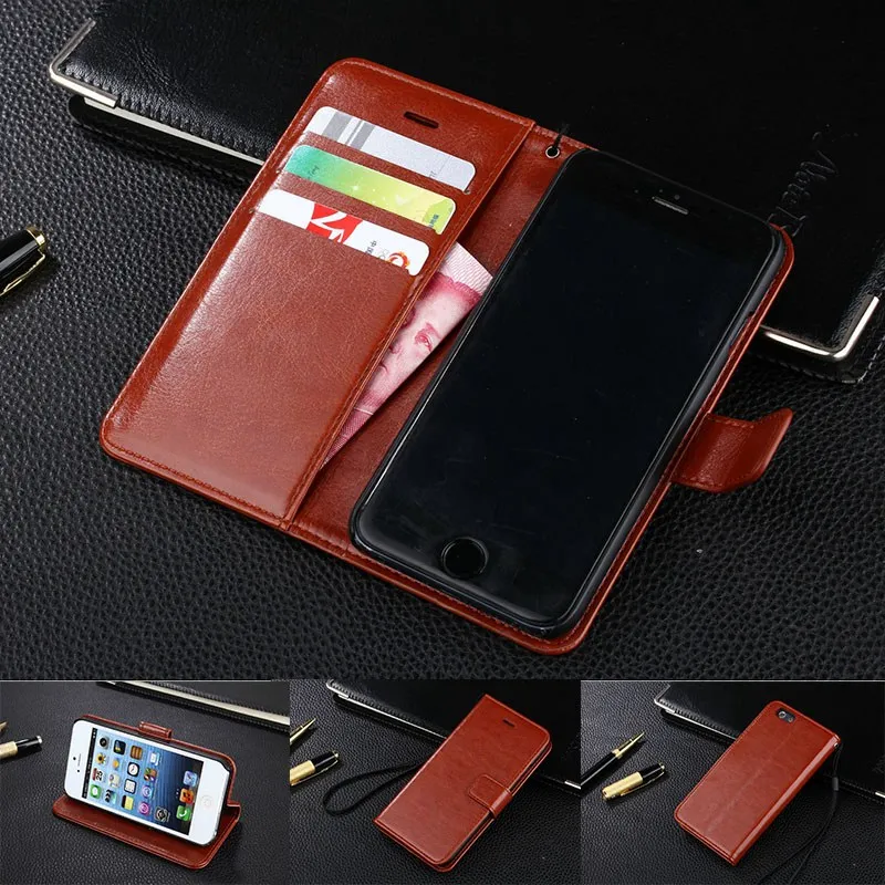 Винтажный Роскошный чехол для телефона iPhone 6 Plus кожаный флип s Чехол портмоне