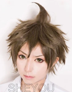 Парик для косплея Super Dangan Ronpa 2 Danganronpa Hajime Hinata, термостойкие синтетические волосы