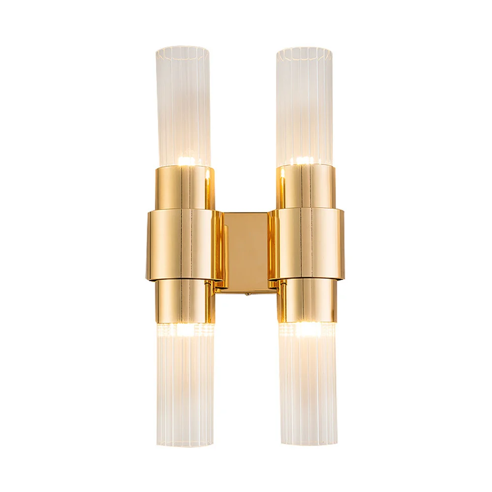 Лаконичный Дизайн стеклянная современная настенная лампа wandlamp AC110V 220v золото бра освещение спальня лампа