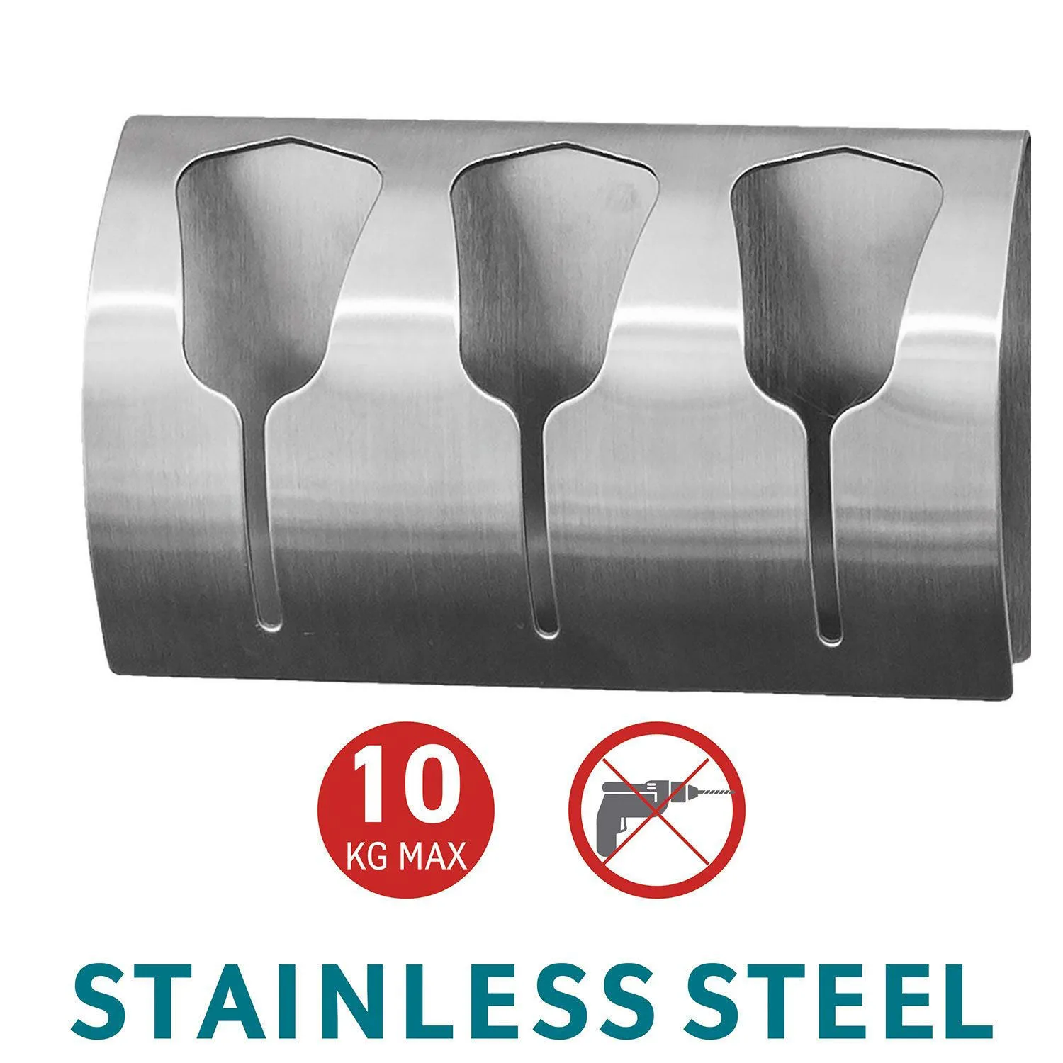 Прочный самоклеящийся тройной держатель для полотенец вешалка крючок пальто из