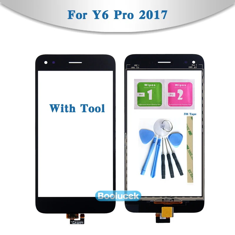 Сенсорный экран 5 0 &quotдля Huawei Y6 Pro 2017 внешняя стеклянная панель для объектива |