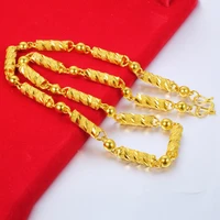 choker chain yellow gold filled fashion mens necklace jewelry