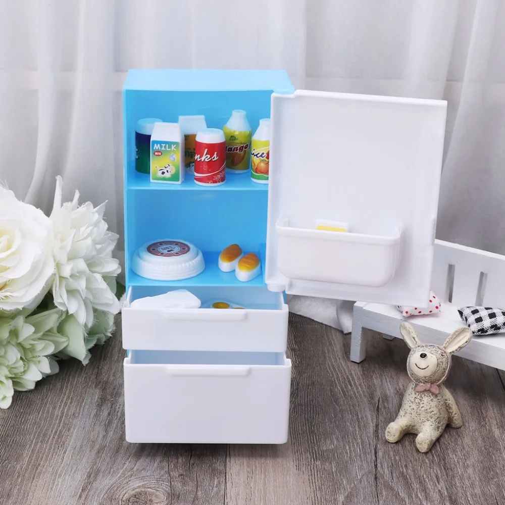 Игровой набор HBB для холодильника кукольный дом холодильник морозильная камера с
