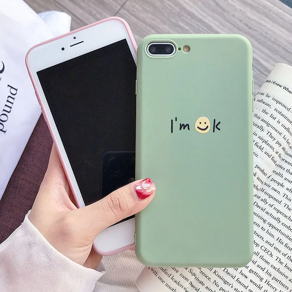 Простой чехол для iPhone X XS Max Xs мягкий из ТПУ 7 Plus 8 6 6s противоударный милый телефона |