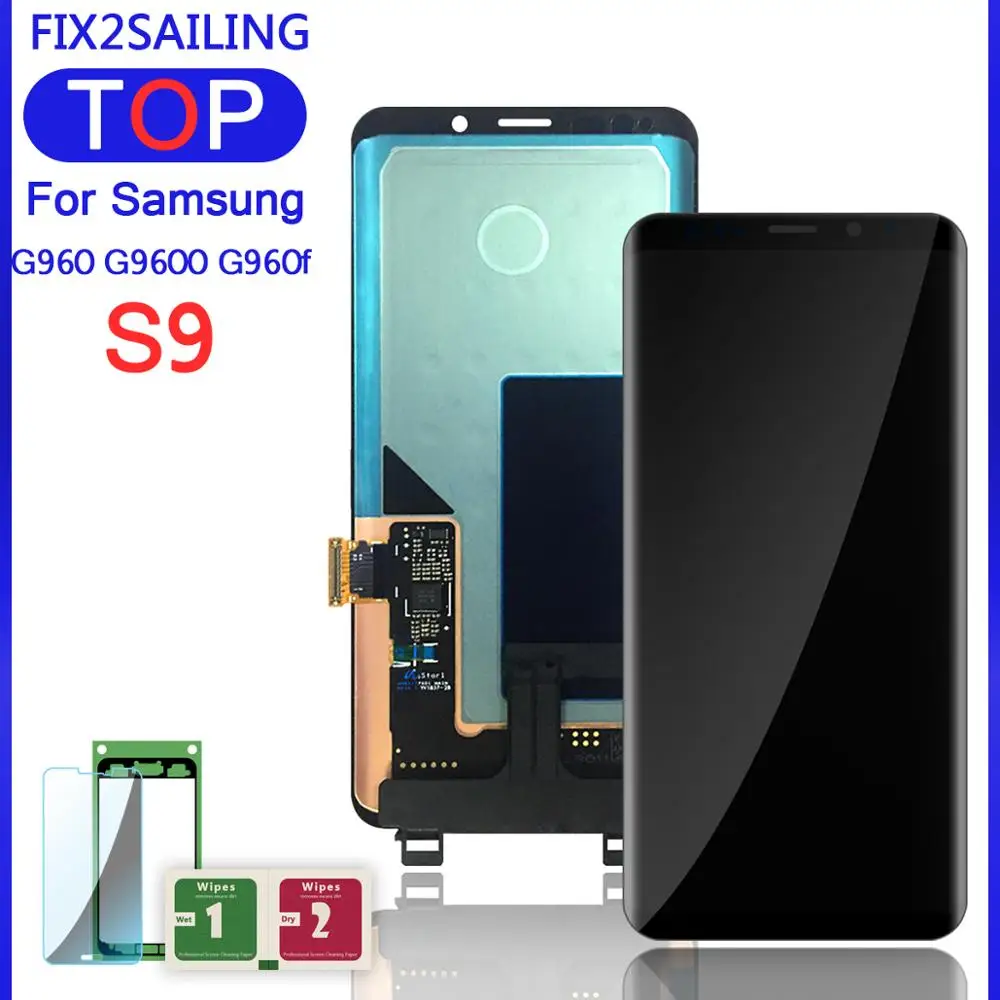 Lcds S9 для Samsung Galaxy G960 G9600 G960f ЖК дисплей Супер AMOLED сенсорный экран рамка в сборе