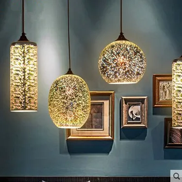 3D лампа светильник люстра ясли огни оттенков Цветной лампы детская комната