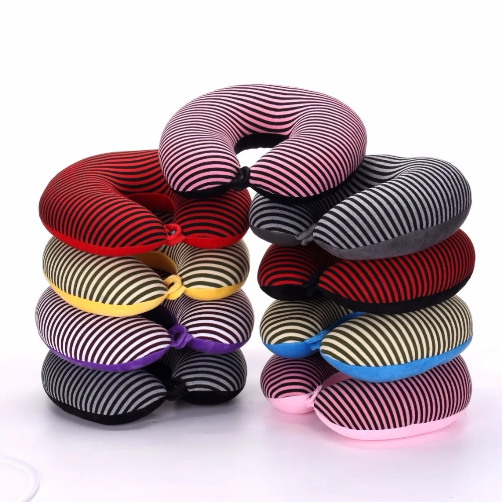 

1PC Fashion High Grade U-Shape Pillow Nano Beads Neck Pillow Protect Headrest Travel Soft Cushion OU 047