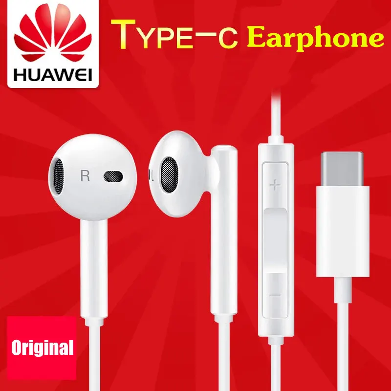 Оригинальные наушники HUAWEI гарнитура для mate 20 10 Pro X P10 P20 Pro nova 4 V20 note 10 Eerbuds USB TYPE C наушник+ Громкость микрофона