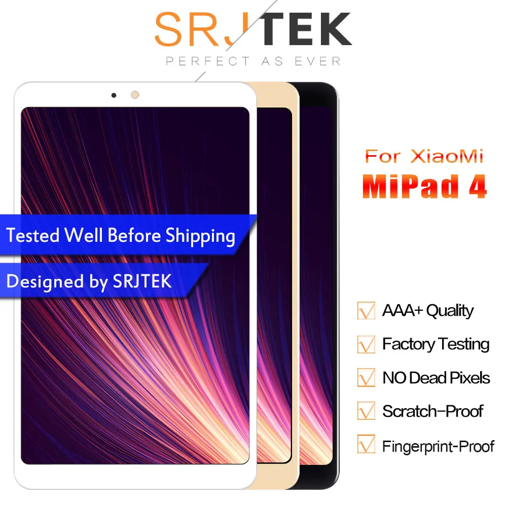 

SRJTEK 8" For Xiaomi MiPad 4 LCD Display Touch Screen For Mi Pad 4 Digitizer Senor Tablet Replacement Parts MiPad4 LCD Matrix
