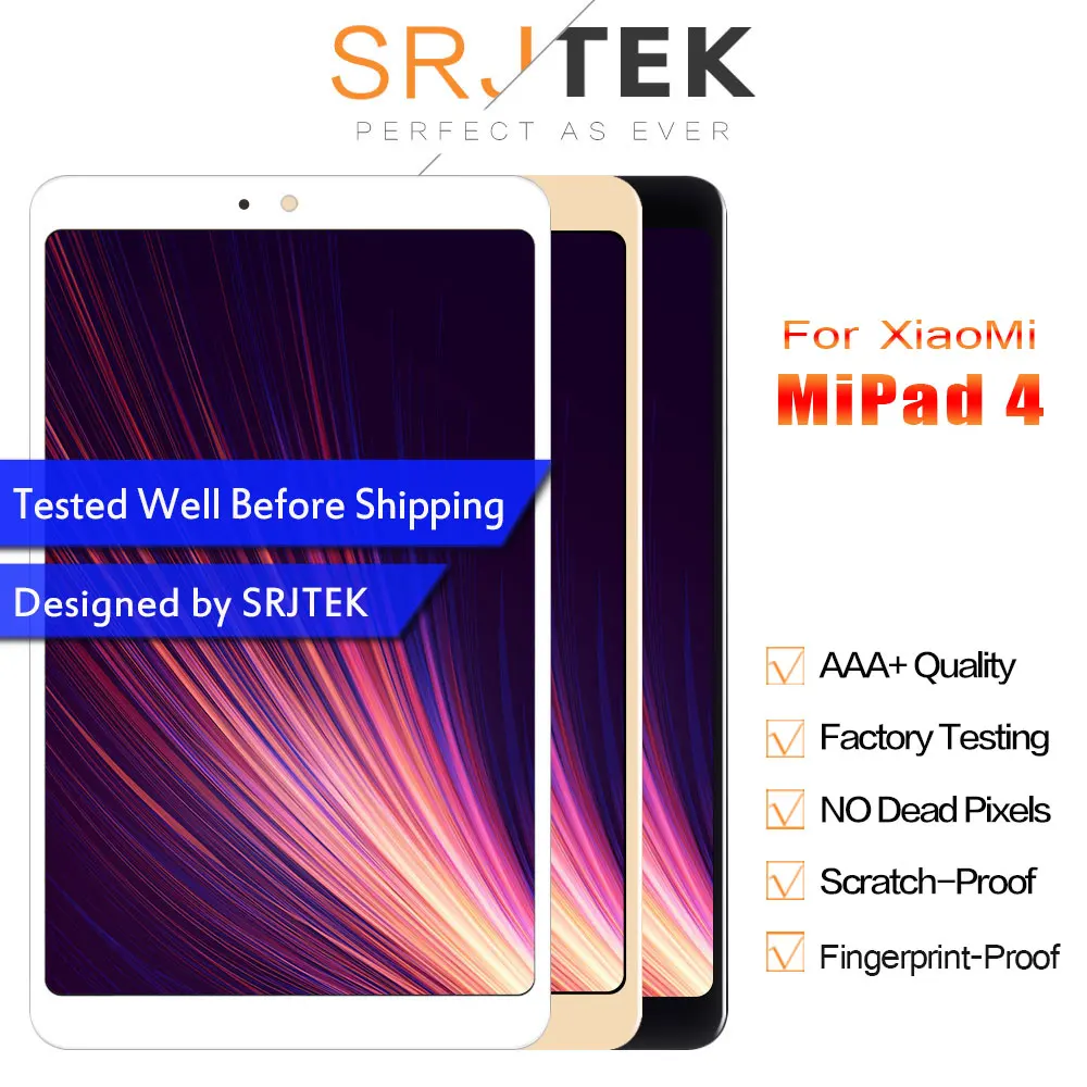 ЖК дисплей SRJTEK 8 дюймов для Xiaomi MiPad 4 сенсорный экран планшета Mi Pad дигитайзер