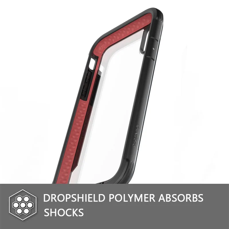 Защитный чехол X Doria для iPhone XR XS Max защитный Алюминиевый Чехол в стиле
