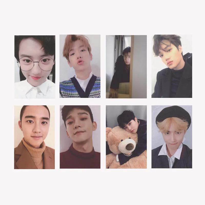 Новый альбом KPOP EXO Winter Universe Фотокарта в стиле хип хоп самодельные бумажные карты