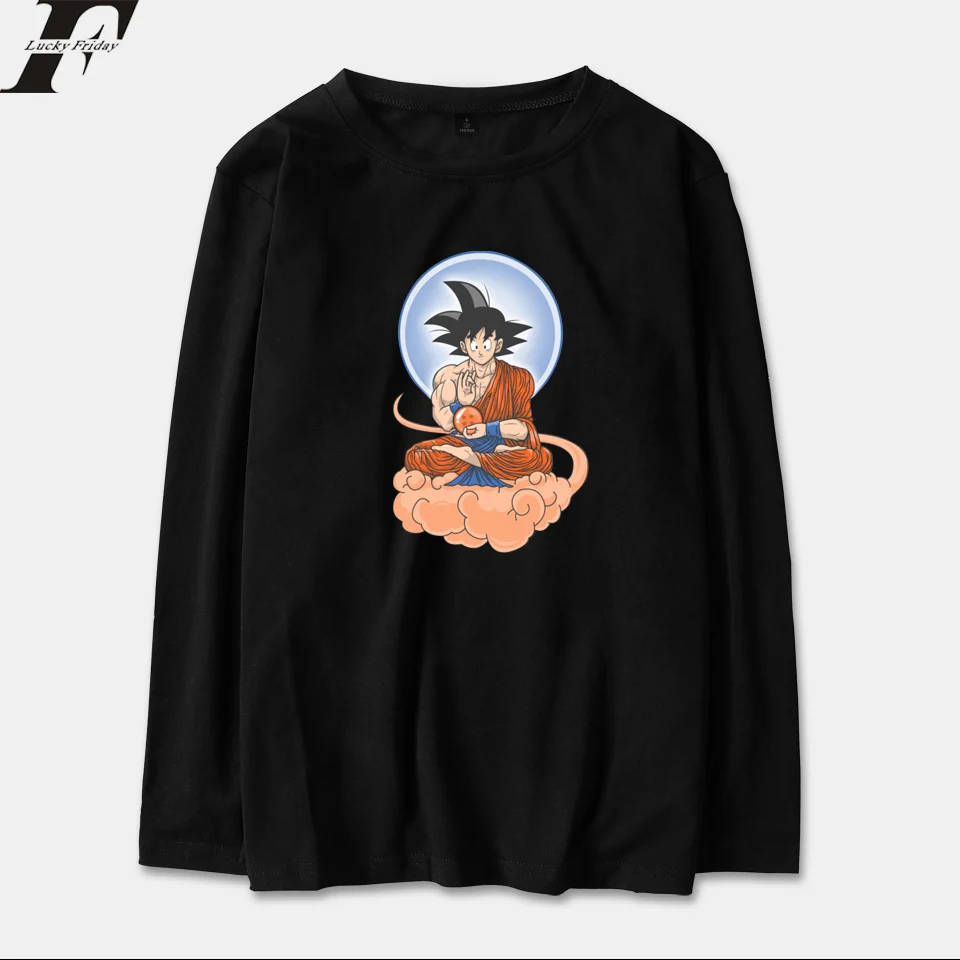 Беговая футболка Dragon Ball супер весна с длинным рукавом для мужчин/Женская