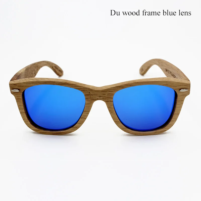 Мужские солнцезащитные очки в винтажной деревянной оправе поляризационные