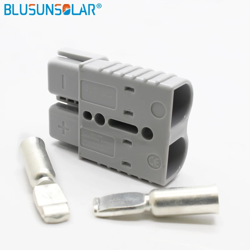 20 шт./лот красный/синий/серый 50 A 8 AWG Разъем для подключения аккумулятора