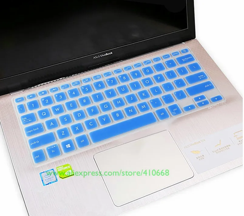 Dark Blue Силиконовая защита для клавиатуры ноутбука кожного покрова для ASUS VivoBook S14 S430 S430U S430UA S430UN S430UF S430FN S430FA 14 дюймов - Цвет: Dark Blue