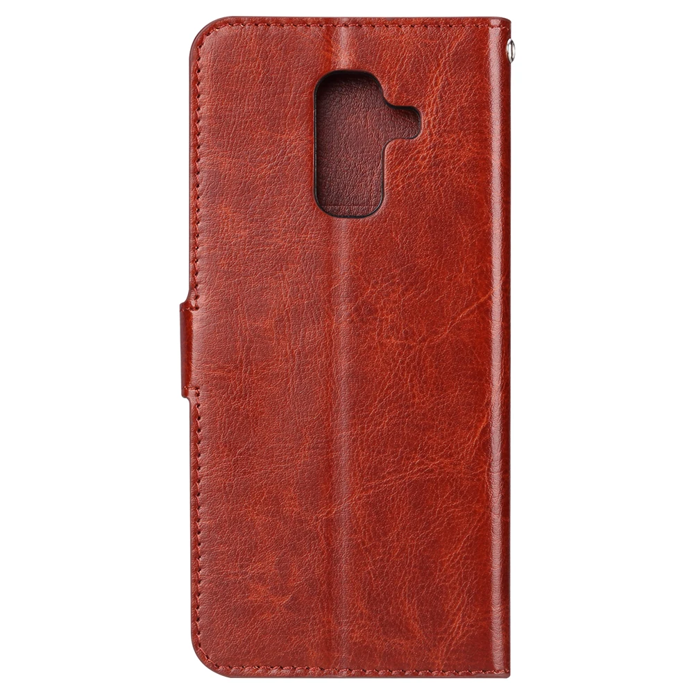 Luxury Retro Leather Wallet Case For Samsung Galaxy J6 J600F/DS flip Cover for 2018 SM-J600F capa | Мобильные телефоны и