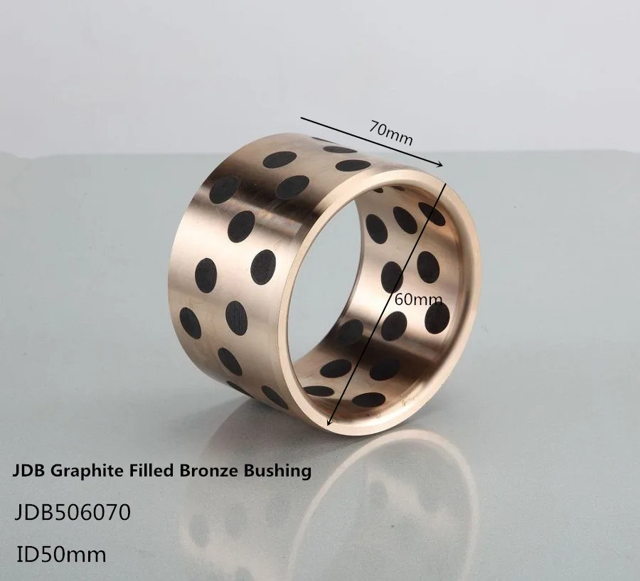 

JDB506070 solid bronze graphite Self-Lubricating bushing ,Embedded graphite self lubricating bearing,JDB brass bushings