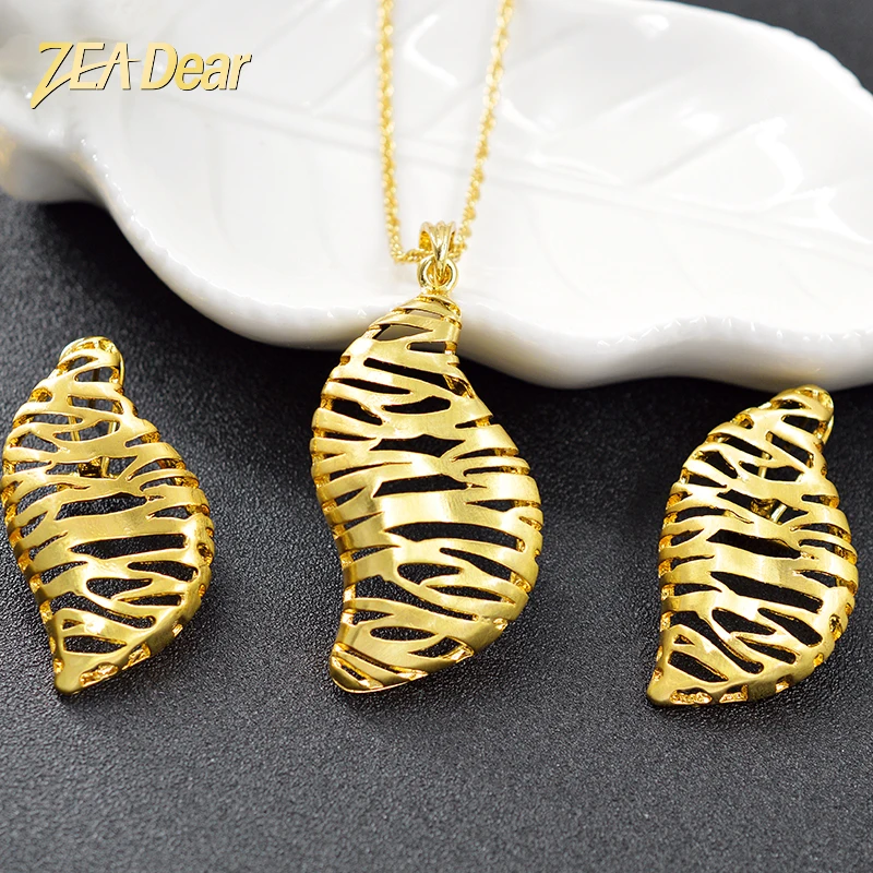 ZEA Dear Jewelry большие ювелирные наборы для женщин серьги ожерелье кулон сердце