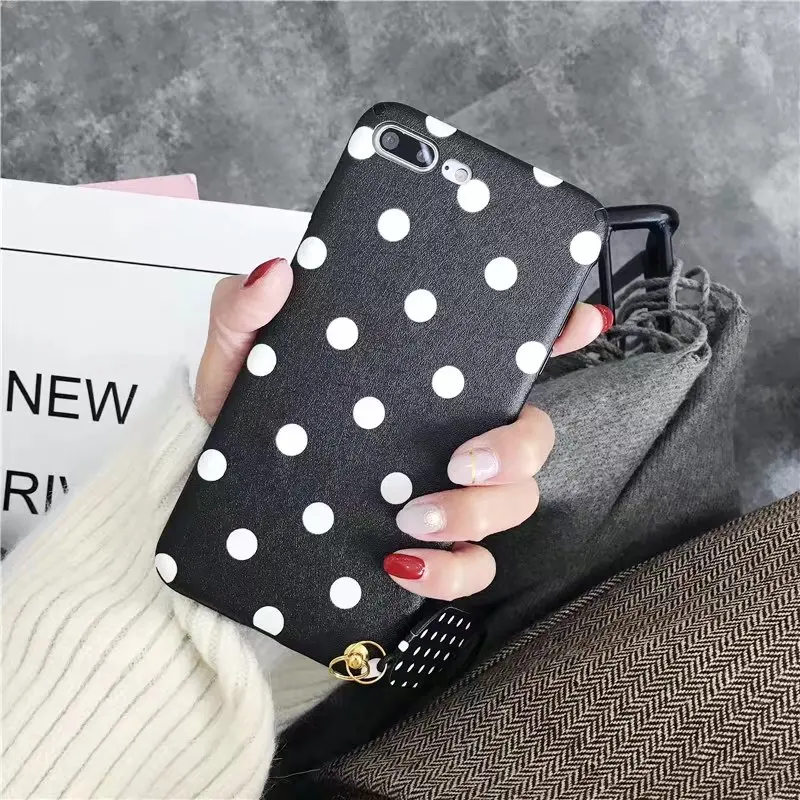 Oryksz волновой точки рисунком Телефон чехол для iPhone X Силиконовые чехлы задняя