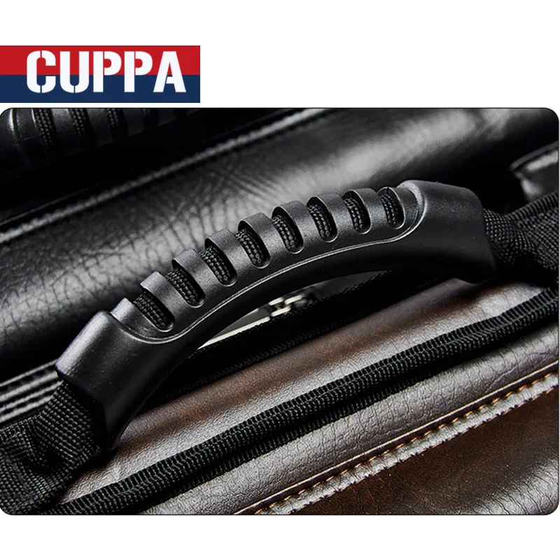 Cuppa Высокое качество 6 отверстий бассейна Cues чехол черный коричневый цвет Китай