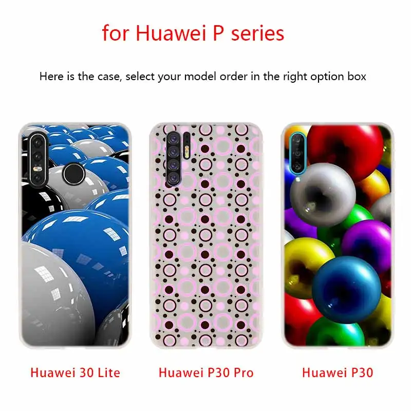 Red Black Gold Polka dots Silicone Coque Soft Case For Huawei P50 P40 P10 P20 P30 Lite Pro P Smart Z 2020 2019 Cover | Мобильные