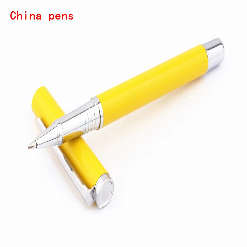 Ручка роллер для бизнеса среднего размера желтого цвета|rollerball pen|business penpen business |