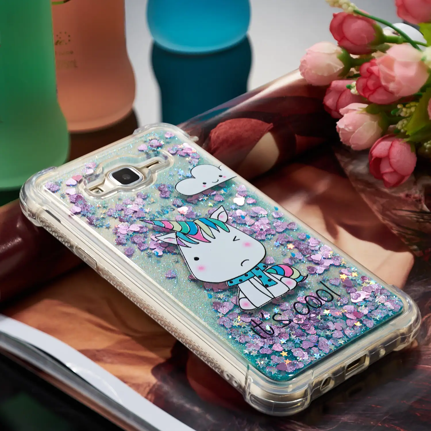 Для samsung Galaxy J7 Neo Core Nxt Мягкий ТПУ силиконовый чехол SM-J700F SM-J700H/DS SM-J700M SM-J701F/DS Блестящий Жидкий чехол