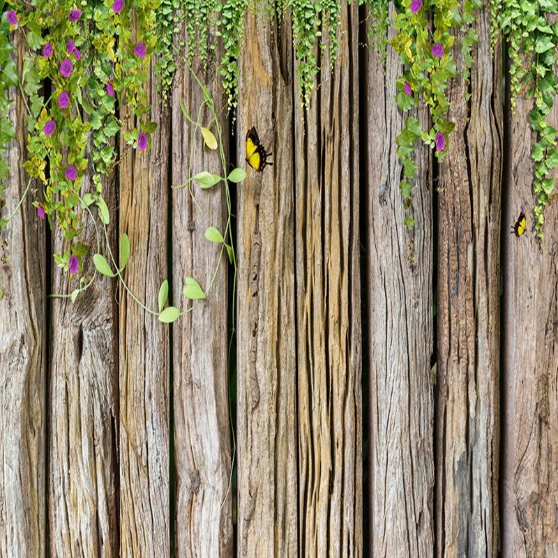 Фотообои с зеленой лозой и деревянным фоном настенные бумажные обои на заказ для