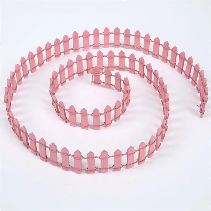 

100cm*3cm Miniature Small Wood Fence DIY Dollhouse Fairy Garden Micro Plant Pot Decor Bonsai Terrarium Ornament