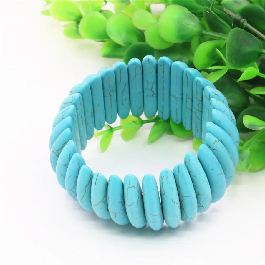 Модные Классические женские ювелирные изделия браслет каменные бусы Черные Вены