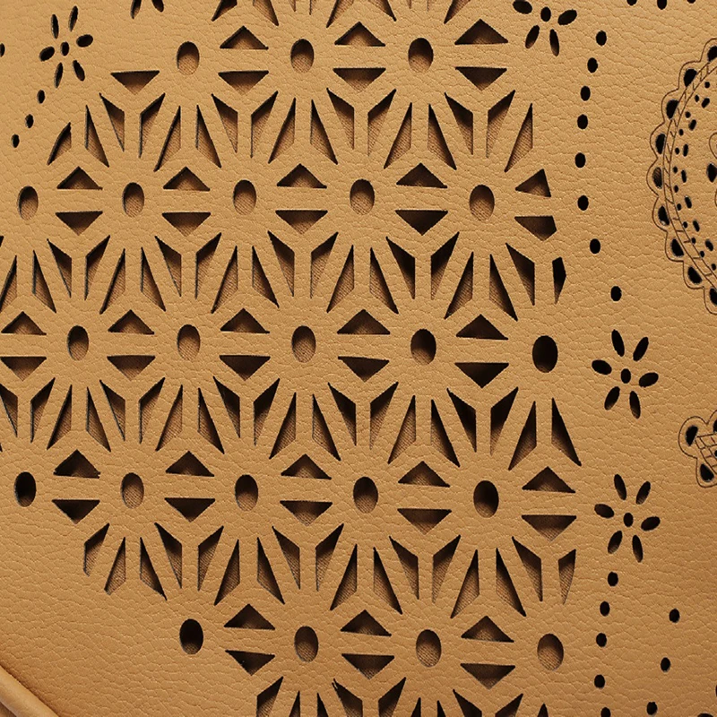 

SUDS Brand 2018 New Fashion Hollow Out Bucket Bag Vintage PU Leather Women Solid Large Capacity Shoulder Bag Women Messenger Bag