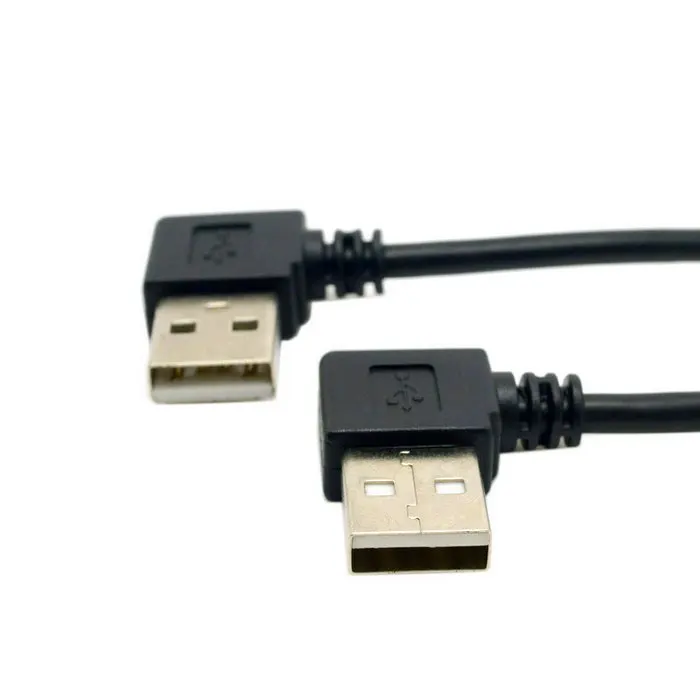2 шт. упак. 0 1 м 90 градусов левый и правый Угловой Usb A штекер в Женский удлинитель
