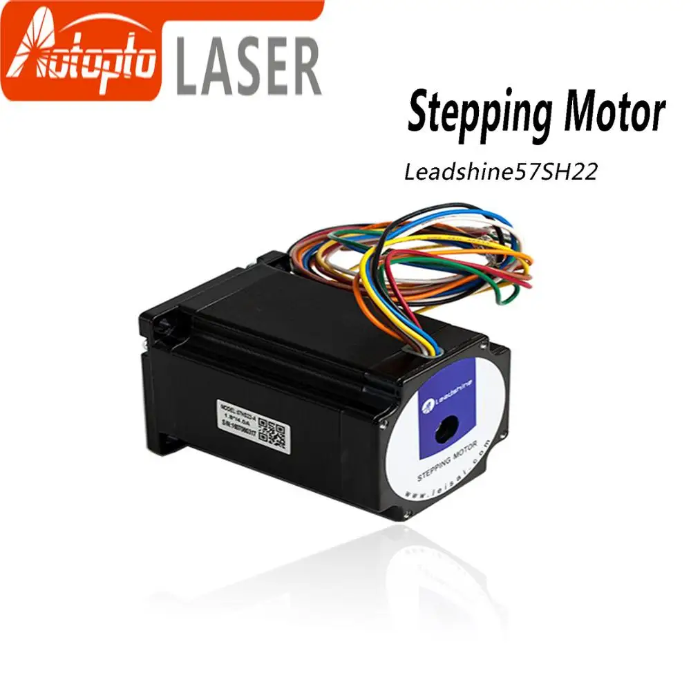Leadshine 2 phase Stepper Motor 57HS22 NEMA23 5.6A Length 81mm Shaft 8mm high quality leadshine dc servo motor 57hs22 a corresponding drive dm442 for large format inkjet printer