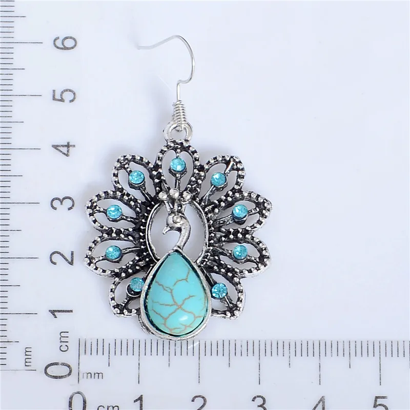 Высокое качество SHUANGR новая Ретро Серия серьги в виде павлина Шарм изысканные