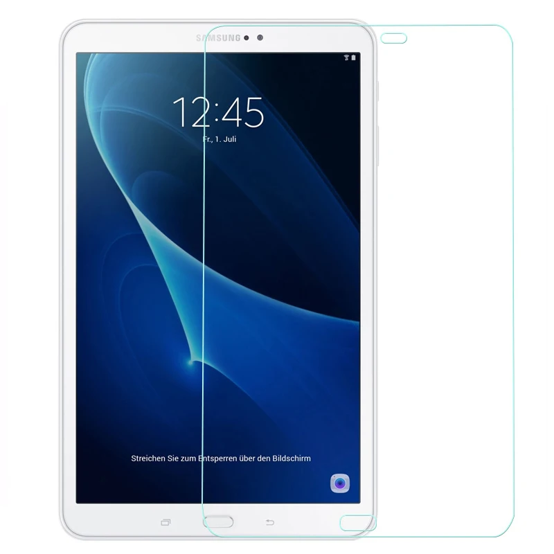 100 pcs/lot Premium Explosion-Proof 2.5D 9H HD Tempered Glass Screen Protector Film For Samsung Tab A6 10.1 T580N T580 SM-T585C | Мобильные