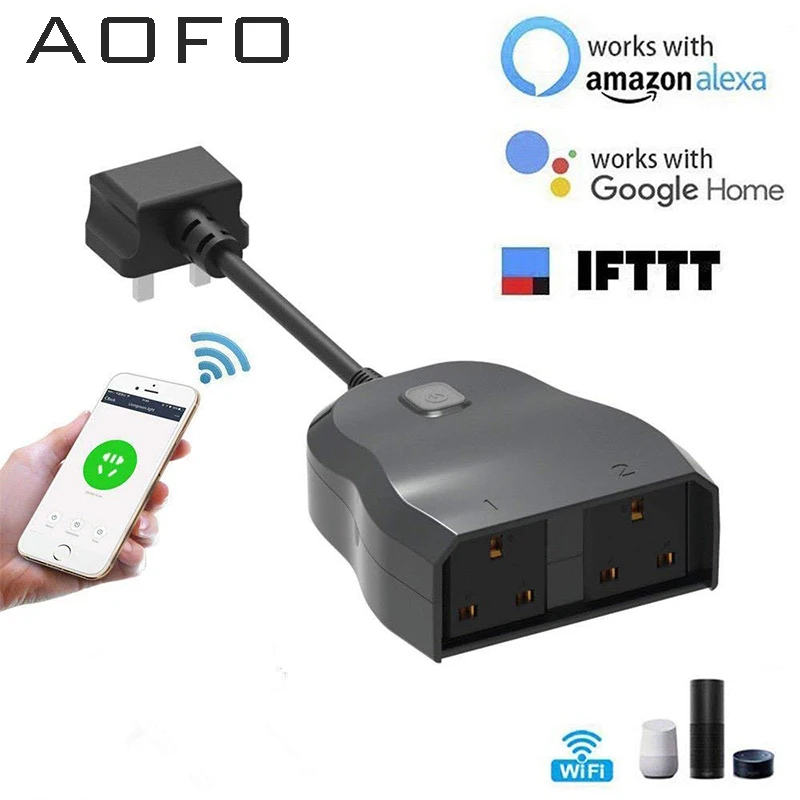 Внешняя розетка с Wi Fi индивидуальные выключатели дистанционным управлением