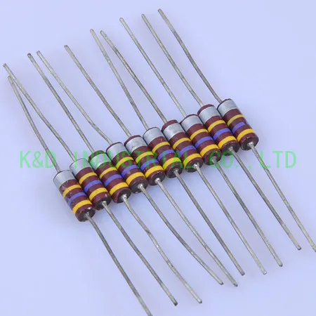 10 шт. углеродный композиционный винтажный резистор 0,5 W 470K 0.33ohm