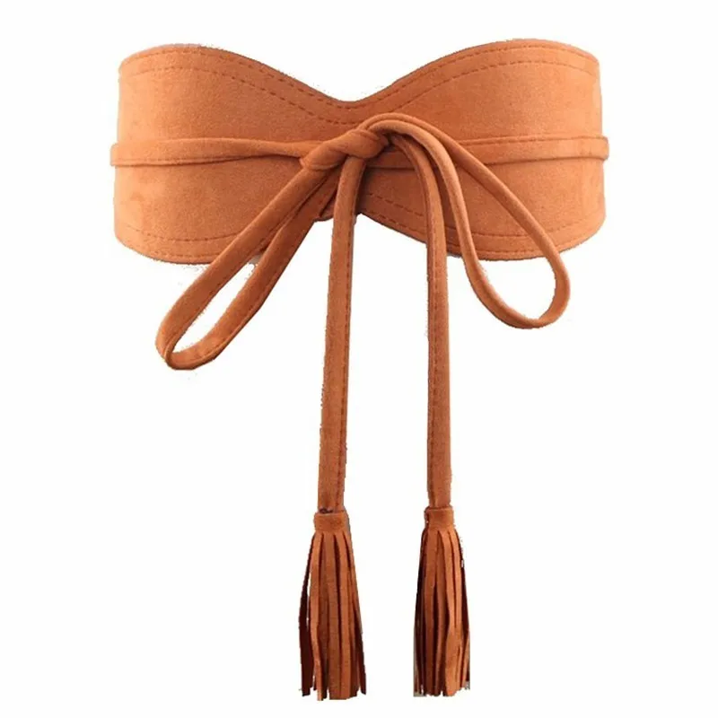 Женский ремень из искусственной кожи с бантом и кисточкой|Женские ремни| |