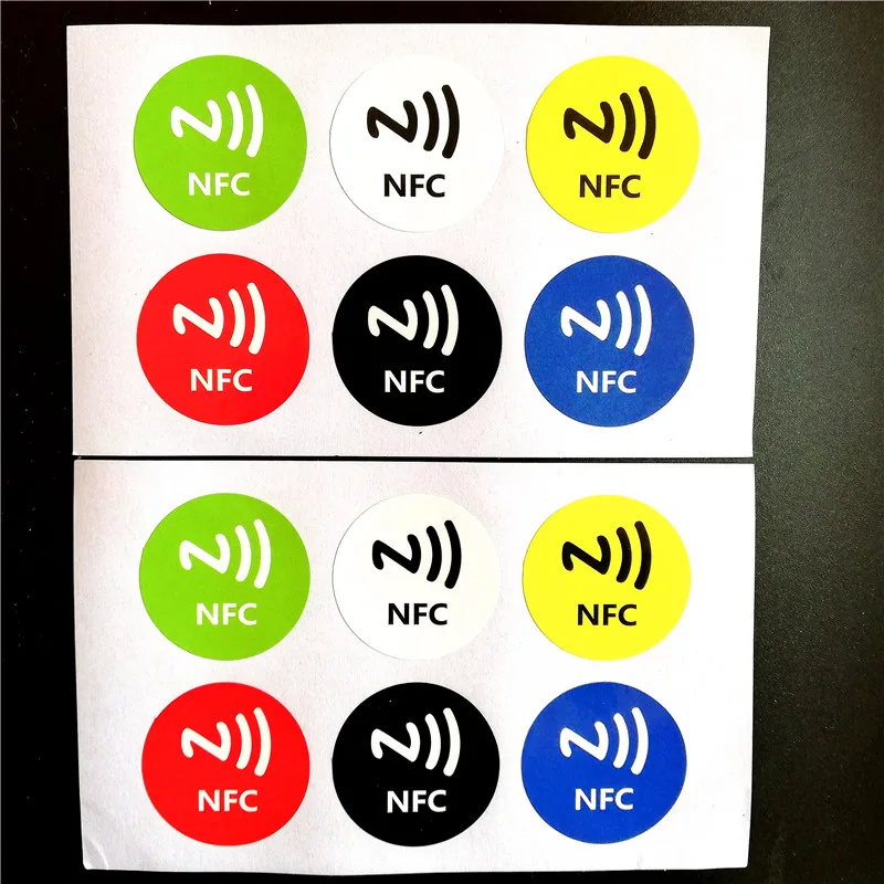 6 шт. NFC Ntag213 этикетка наклейка 13 56 МГц NTAG203 универсальная NXP Поддержка Android