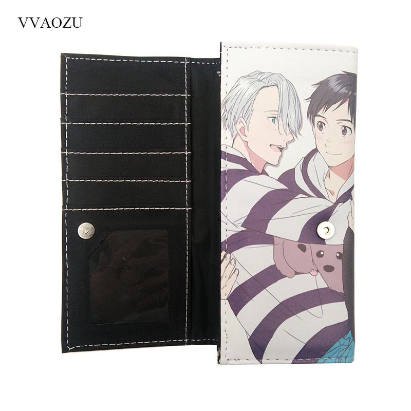 Yuri on Ice Victor Nikiforov Long Style COS Wallet – Anime PU Leather Purse with Multiple Card Holders image 3