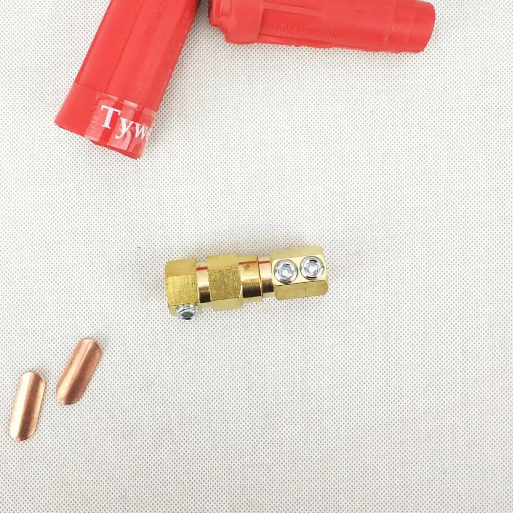 Разъем для сварочного кабеля DKJ DKL 35 50 70 95 10-95sqmm 250/300/400/500A быстрый монтаж кабель удлинитель розетка