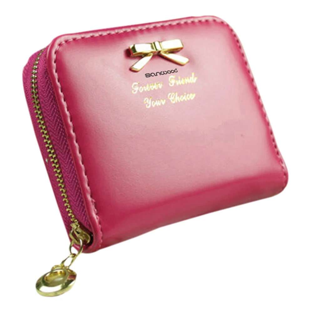 горячая мода женские мини искусственной кожи леди портмона карт держателей