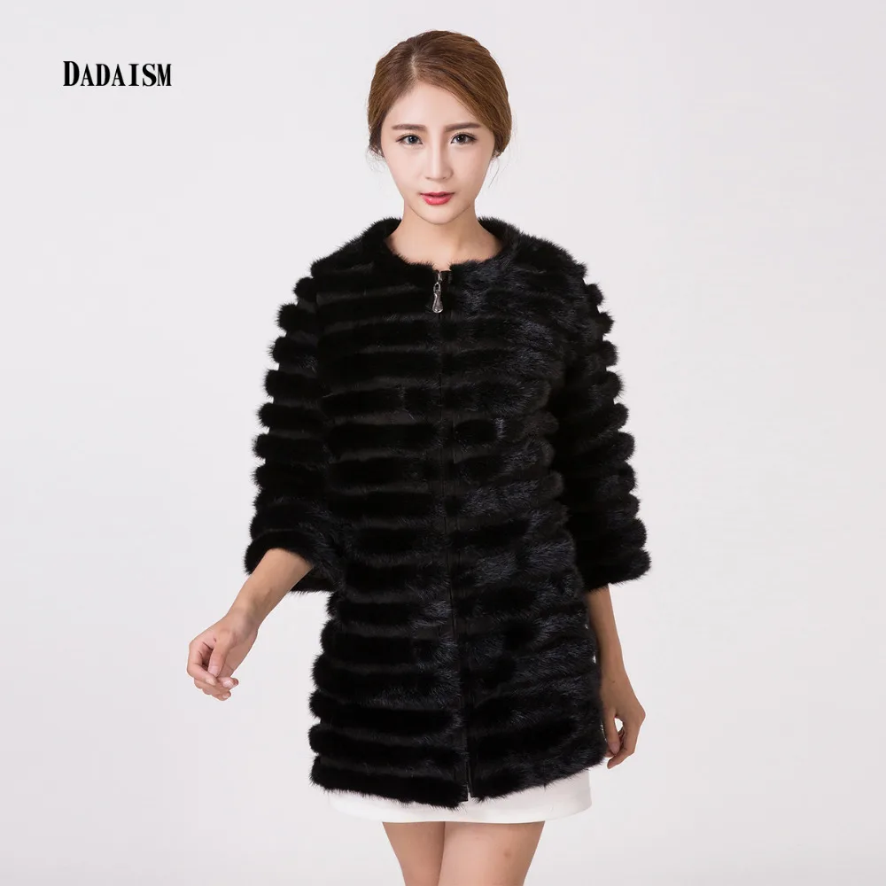 Настоящее Меховой жилет реального furnatural furGenuine из натуральной норки coat2017 Новый