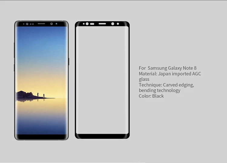 Nillkin для samsung Galaxy Note 8 стекло 3D CP+ Max защита экрана 6,3 дюймов для samsung Galaxy Note8 закаленное стекло