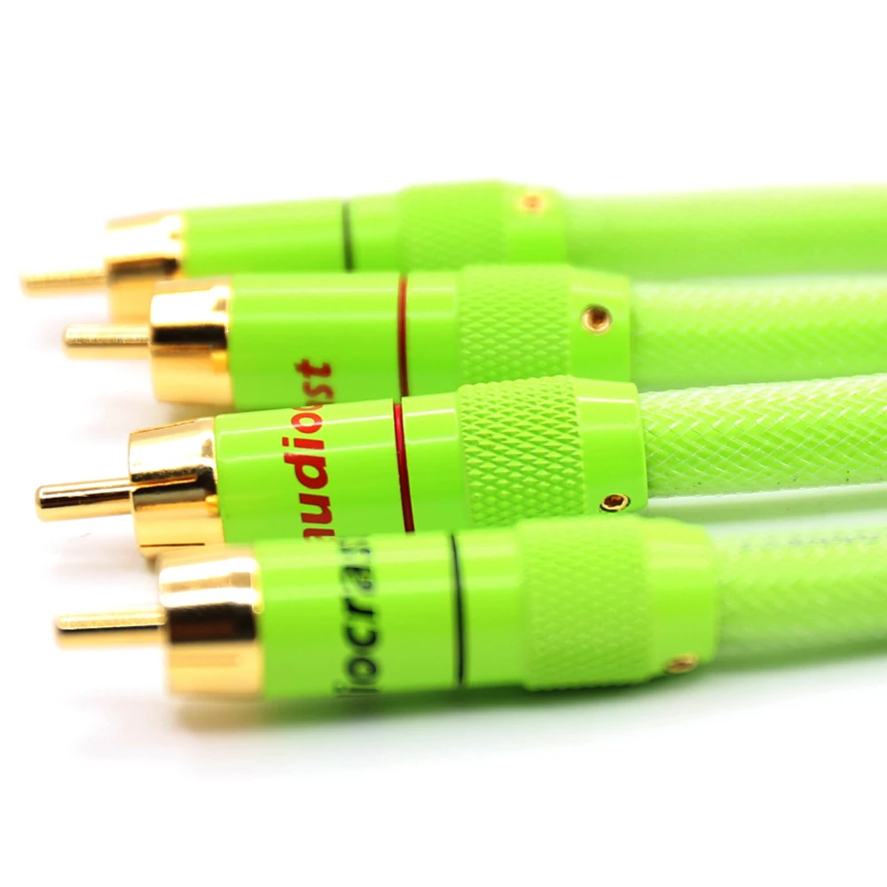 A51 HI END Audio 5N OFC медный соединительный кабель с позолоченным разъемом RCA Fi